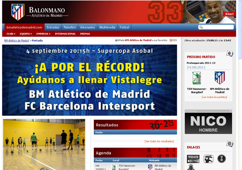 El BM. Atl�tico de Madrid, a la caza del R�cord