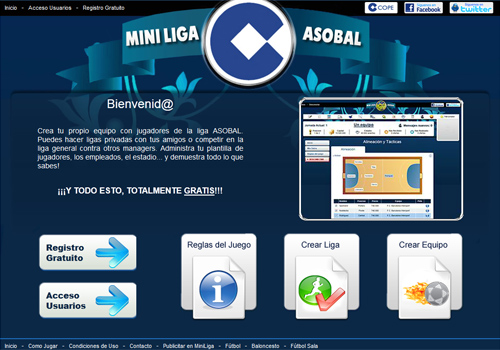 Gran estreno del juego Miniliga ASOBAL COPE