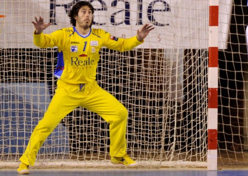 I�aki Malumbres, defender� la porter�a del BM. At. de Madrid