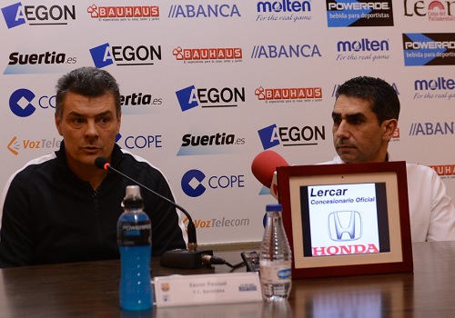 Rueda de prensa de Xavier Pascual y �Jota� Gonz�lez