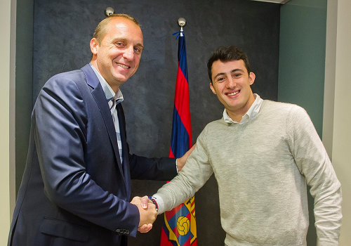 Aitor Ari�o renueva su compromiso con el FC. Barcelona Lassa por 2 temporadas m�s