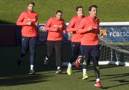 El FC. Barcelona regresa a los entrenamientos bajo m�nimos