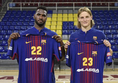 Primer d�a de Dolenec y Alexis Borges como azulgranas