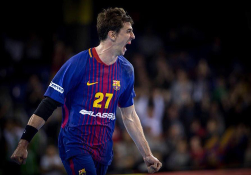 Viran Morros se despide del Bar�a y de la Liga ASOBAL