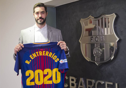 Ra�l Entrerr�os defender� la camiseta azulgrana hasta 2020