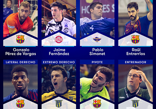 Cinco debutantes en el Equipo Ideal ASOBAL 2018/2019