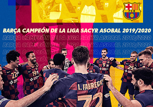 El Bar�a, Campe�n de la Liga Sacyr ASOBAL 2019/2020