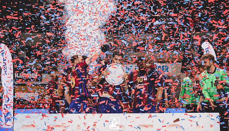 El Bar�a mantiene el reinado en la Copa Sacyr ASOBAL
