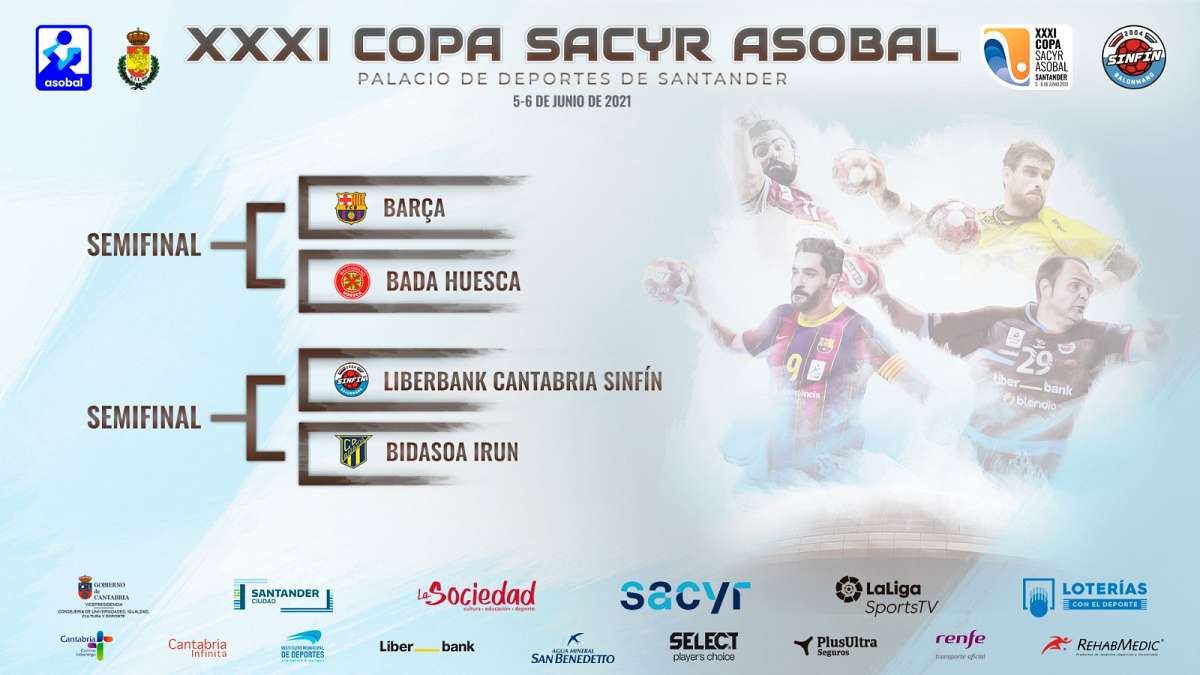 Definidas las semifinales de la 31� Copa Sacyr ASOBAL