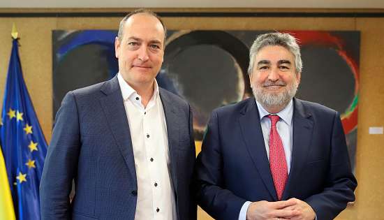 Servando Revuelta, presidente de la Liga ASOBAL, se reúne con el Secretario de Estado para el Deporte, José Manuel Rodríguez Uribes